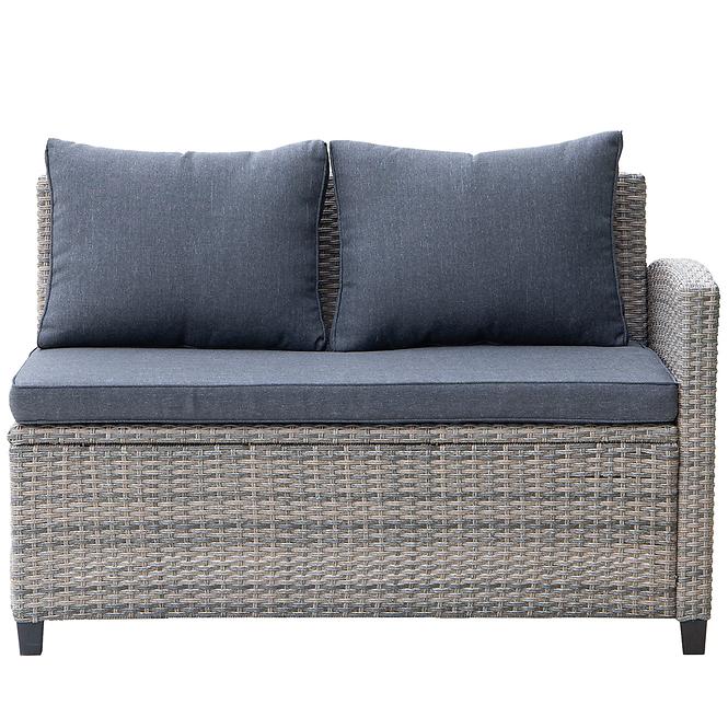 Vrtna garnitura od umjetnog ratana Stockholm Mini natural grey