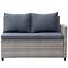 Vrtna garnitura od umjetnog ratana Stockholm Mini natural grey,5
