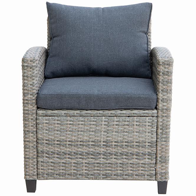 Vrtna garnitura od umjetnog ratana Stockholm Mini natural grey