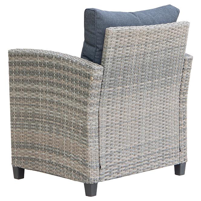 Vrtna garnitura od umjetnog ratana Stockholm Mini natural grey