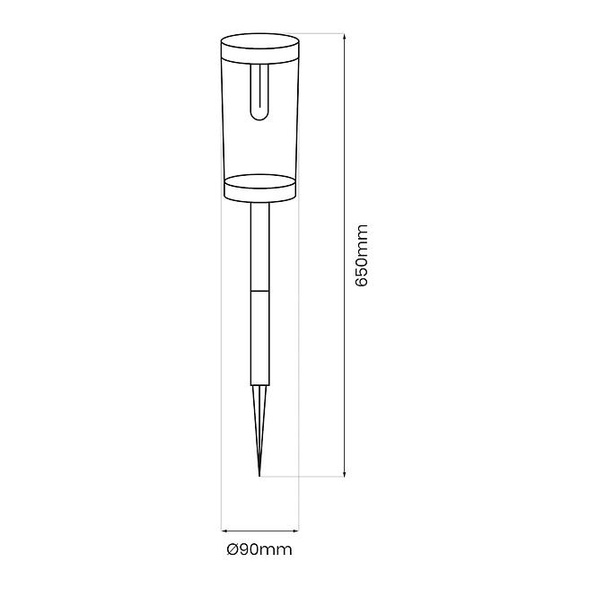 SOLARNA LAMPA EKO1454 PATH 3000K 2