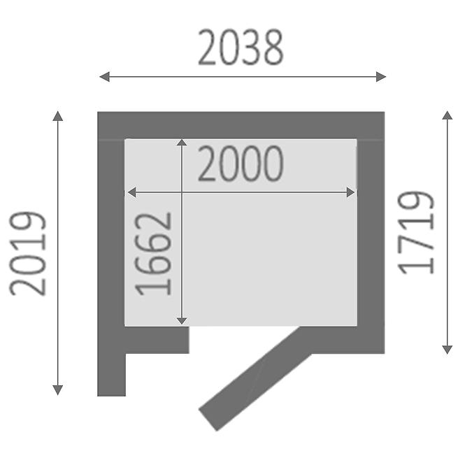 Vrtna kućica Bratek 207x202