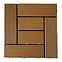 WPC ploča za terase teak 30x30 cm
