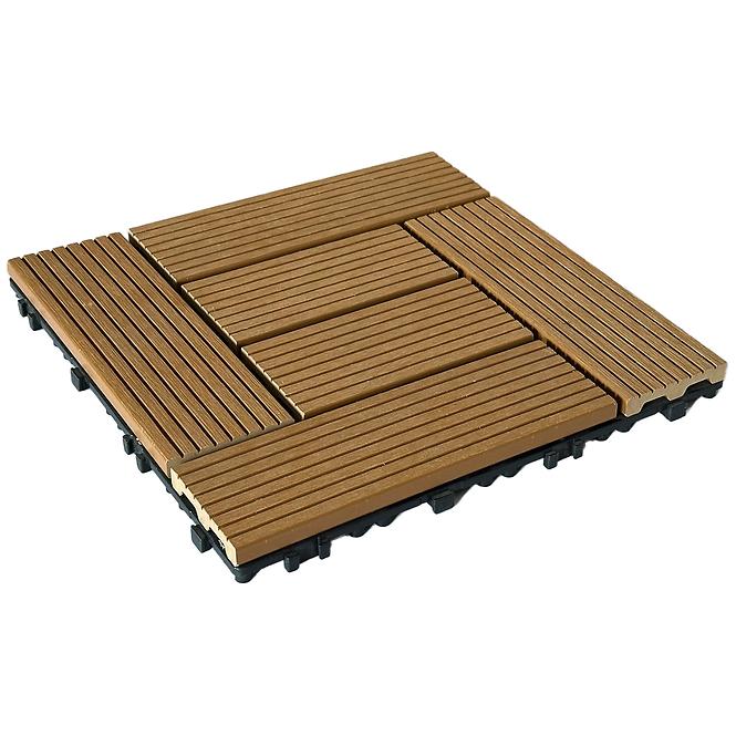 WPC ploča za terase teak 30x30 cm