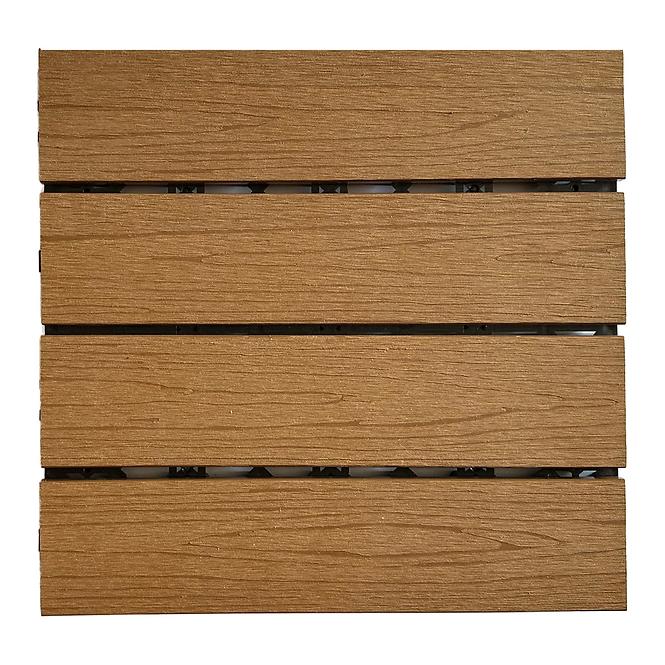 Ploča za terase teak 30x30 cm, struktura drva