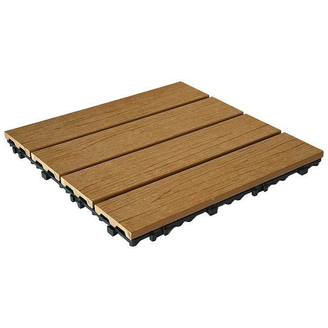 Ploča za terase teak 30x30 cm, struktura drva