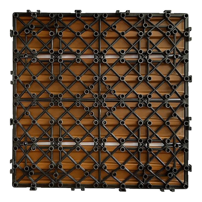 Ploča za terase teak 30x30 cm, struktura drva