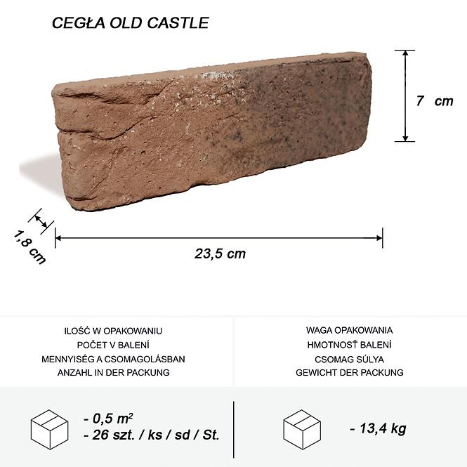 Betonski kamen Old Castel pak=0,5 m2