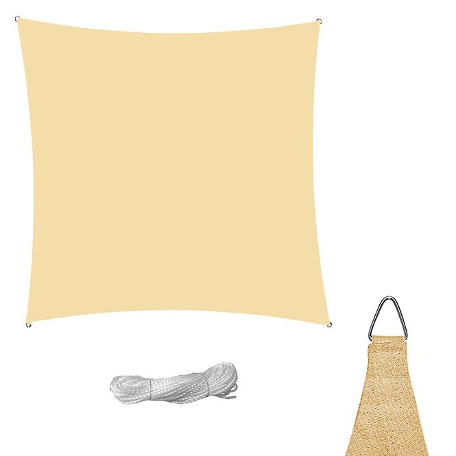 Sjenilo jedro kvadrat 3.6x3.6 bež