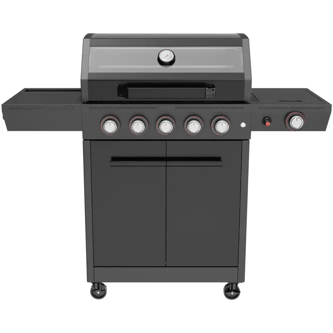 Plinski gril Mercado De Luxe crni 5+1 18kw