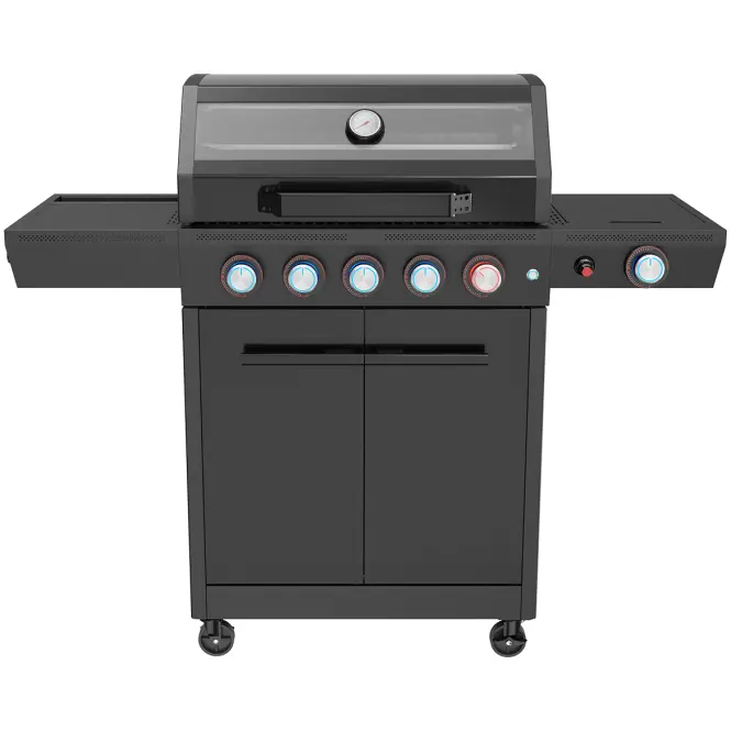 Plinski gril Mercado De Luxe crni 5+1 18kw