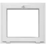 Prozor nagibno (na kip) 86,5x83,5 bijeli/antracit