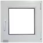 Prozor desni 60x60 bijeli/antracit