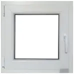 Prozor lijevo 60x60 bijeli/antracit