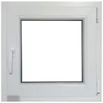 Prozor desno 60x60 bijeli/antracit