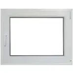 Prozor desno 90x60 bijeli/antracit
