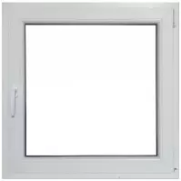 Prozor desno 90x90 bijeli/antracit
