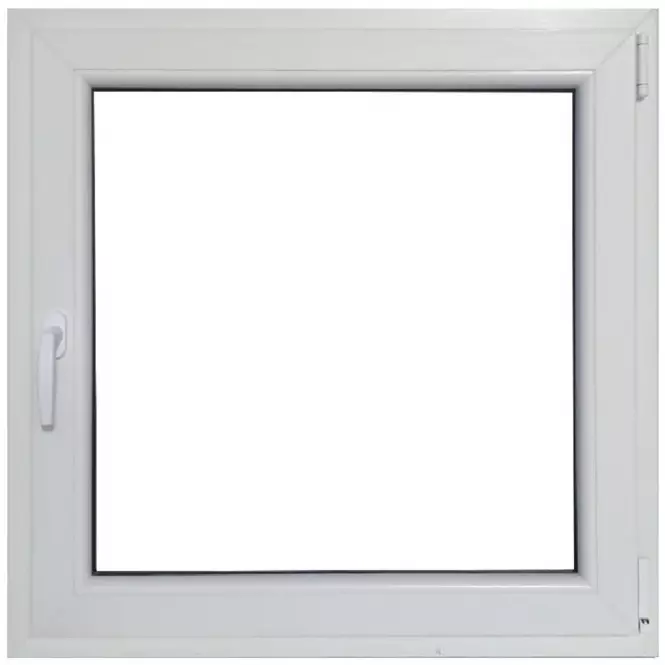 Prozor desno 90x90 bijeli/antracit