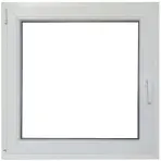 Prozor lijevo 90x90 bijeli/antracit