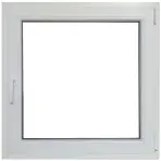 Prozor desno 90x90 bijeli/antracit