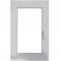 Prozor lijevo 80x100 bijeli/antracit