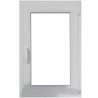 Prozor desno 80x100 bijeli/antracit