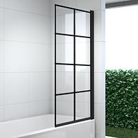 Paravan za kadu Loop 80x140 black