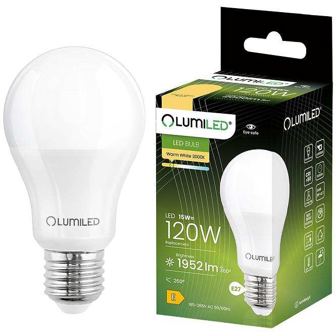 Žarulja lumiled led a65 15w 120w e27 1952lm 3000k