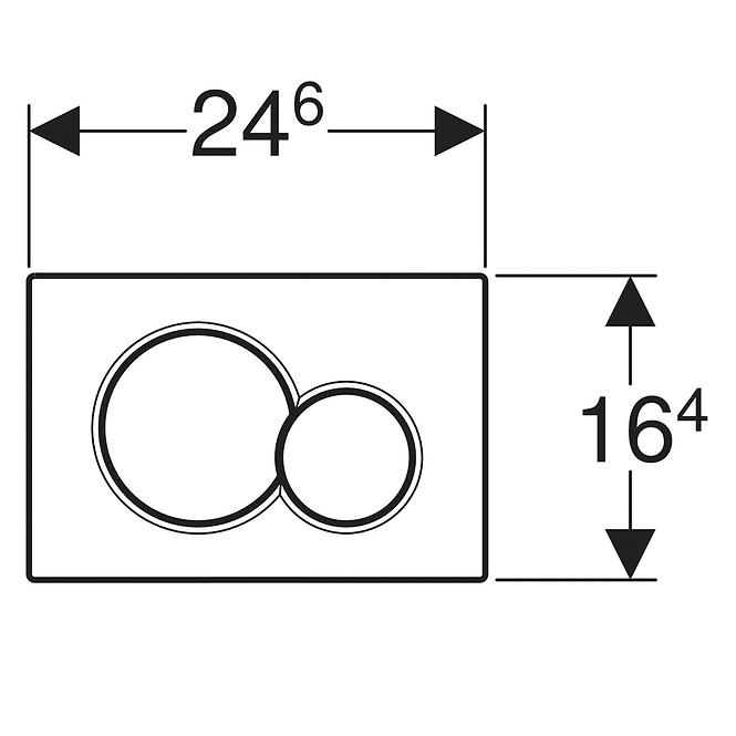 Gumb za WC Sigma 01 115.770.21.5 CH P