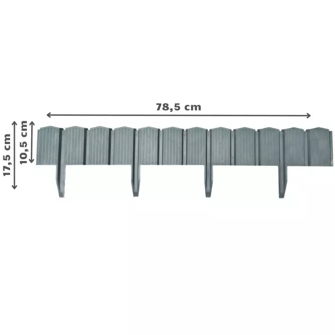 Vrtne palisade PA80 BOX BR (set od 5 komada) Stella Green antracit