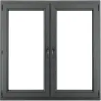 Prozor simetrično 116,5x113,5 antracit