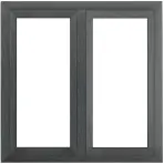 Prozor simetrično 146,5x143,5 bijeli/antracit