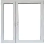 Prozor asimetrično 146,5x143,5 lijevo bijeli/antracit