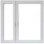 Prozor asimetrično 146,5x143,5 lijevo bijeli/antracit