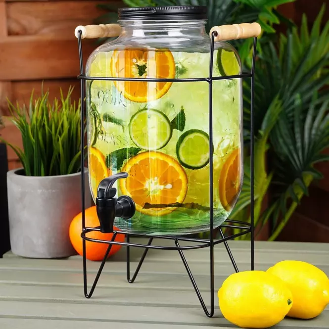 Staklena posuda za napitke sa slavinom 5.5l 139601,3
