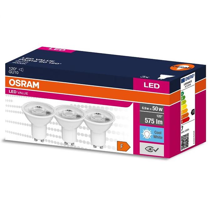 Žarulja LED Osram GU10 6.9W 4000K 3 kom