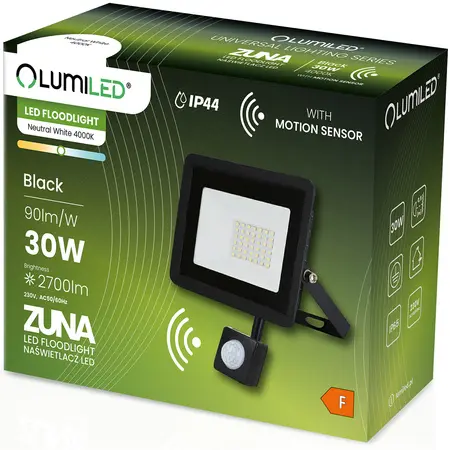 LUMILED SVJETILJKA LED ZUNA 30W CZUJNIK 4000K