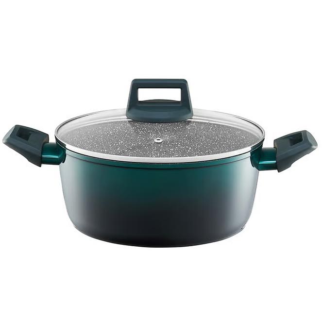 Lonac 24cm 4,3L sa poklopom Ambition Ombre Green indukcija