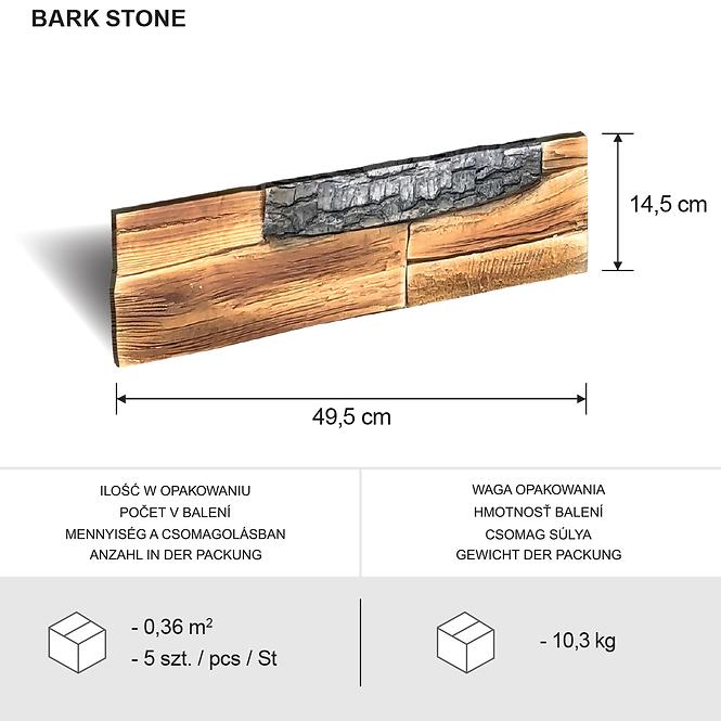 Betonski kamen Bark Stone pak=0,36 m2