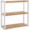 Regal za police prirodni hrast/bijela 60x15x55