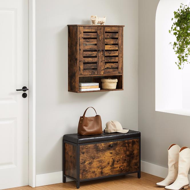 Viseći kupaonski ormarić Foggia Rustic Brown