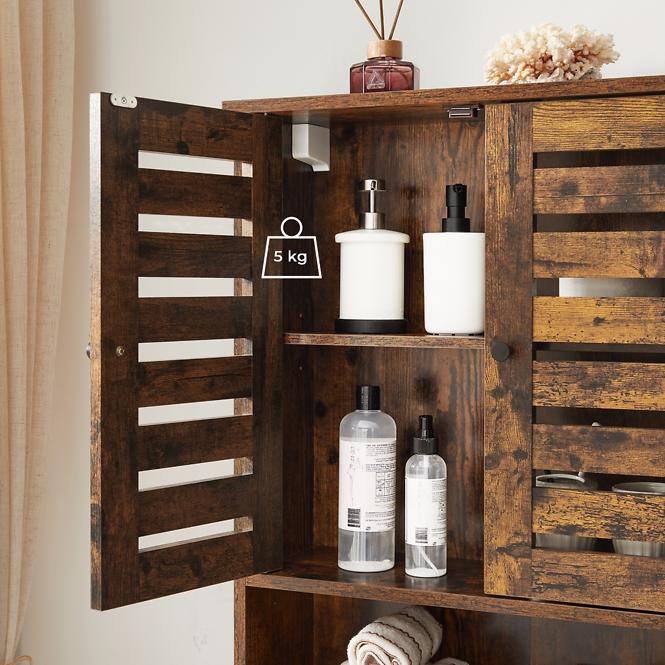 Viseći kupaonski ormarić Foggia Rustic Brown