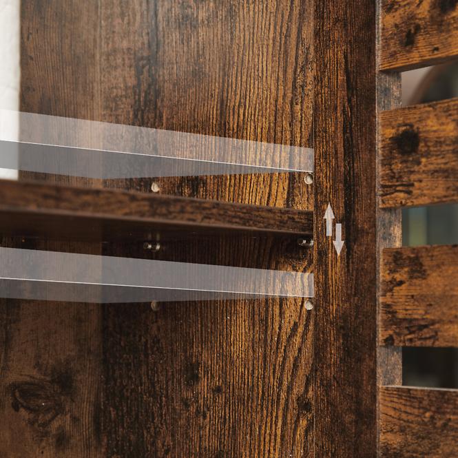 Viseći kupaonski ormarić Foggia Rustic Brown