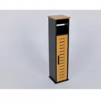 Ormarić za toaletni papir 18 hrast /crna