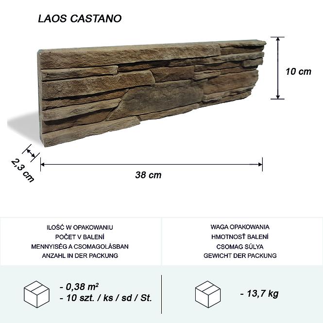 Betonski kamen Laos Castano pak=0,38 m2