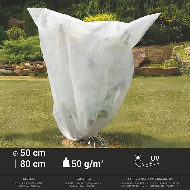 Zaštitna vreća za biljke 0,5x0,8 m 50g/m2 bijela