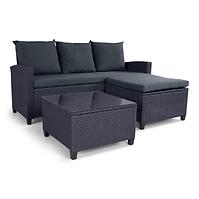 Set od umjetnog ratana Skipper crna