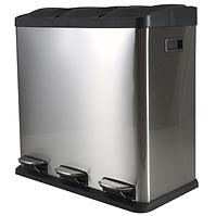 Kanta za smeće s pedalom ftc1738a 60L (3x20L) srebrna