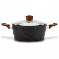 Lonac granit s poklopcem 