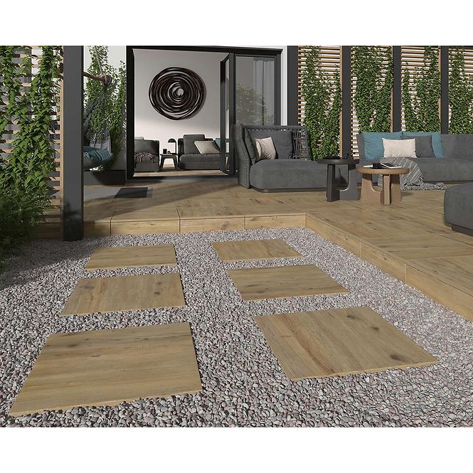 Pločica za terasu Garden Wood Rustbrown 59,7x59,7x2,0